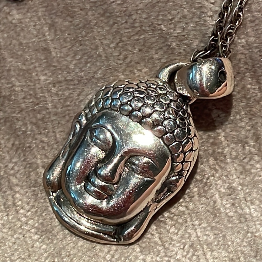 Buddha Necklace Sterling Silver